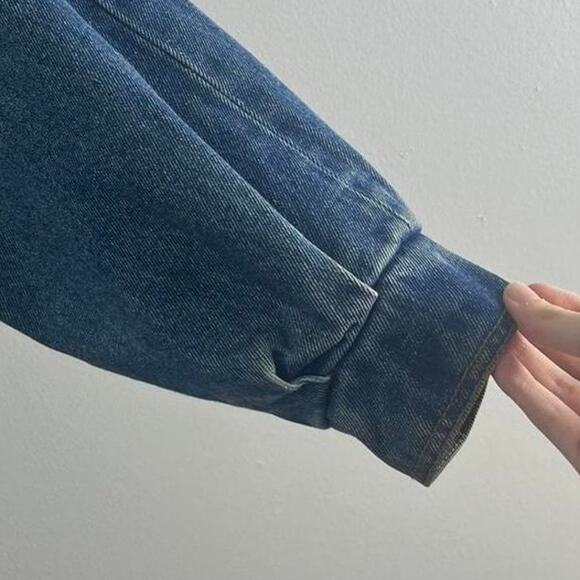 Vintage 80s Current Seen Denim Tapestry Jacket Men Size Small - Picture 4 of 8